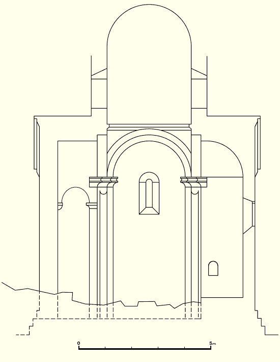 sectional drawing of the church